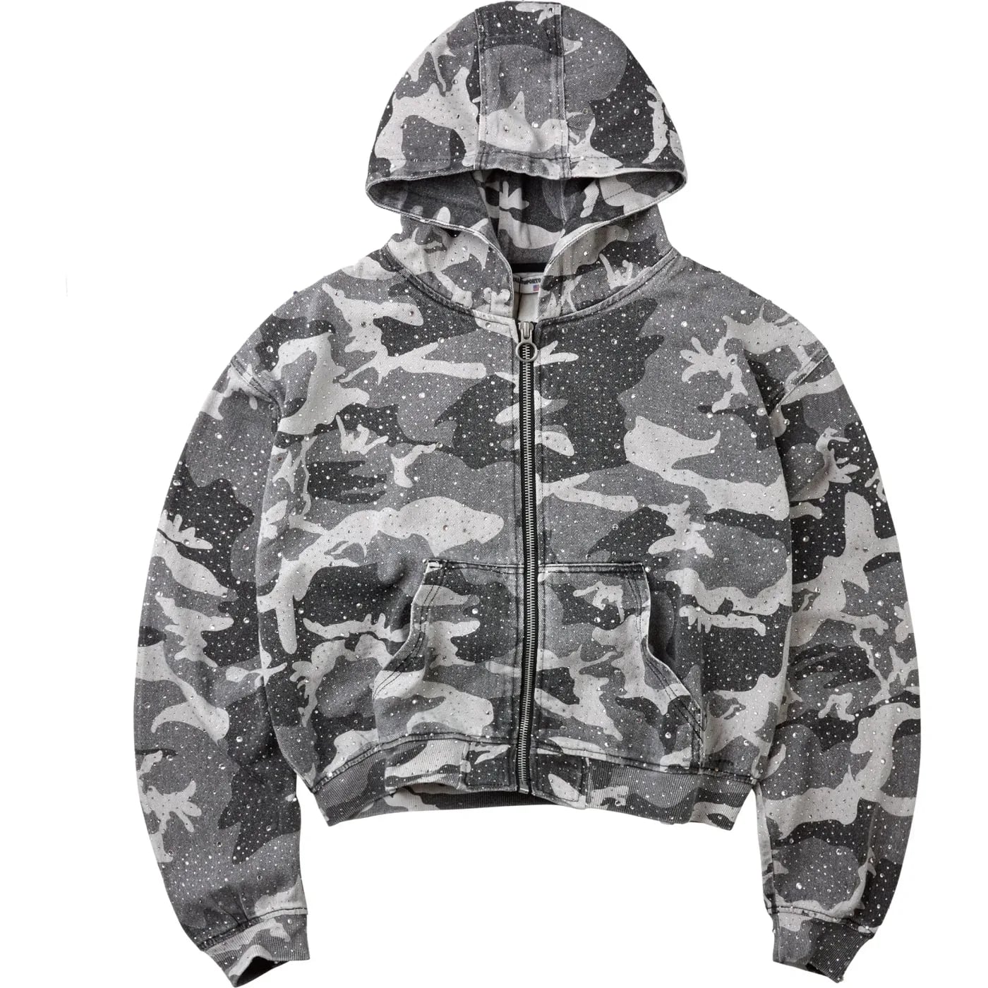 Vale Forever (Valley) " WINTER CRYSTAL CAMO WORK Zip Hoodie"