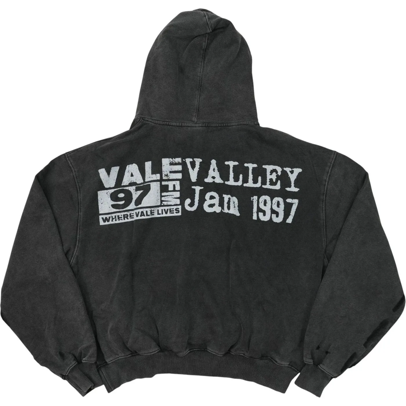 Vale Forever (Valley) "Chain Rhinstone Hoodie" Black