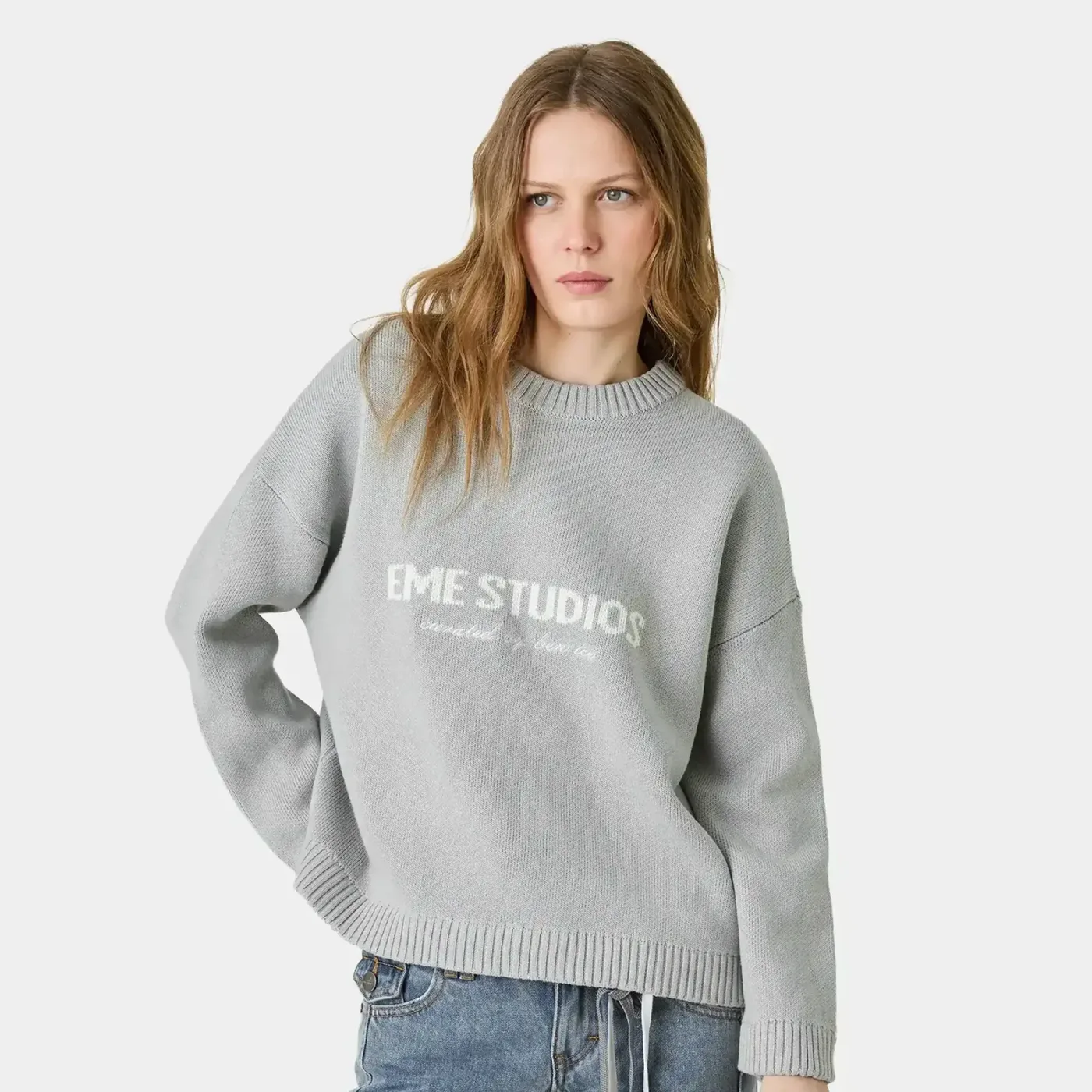 EmeStudios "Master Grey Knit Sweater"